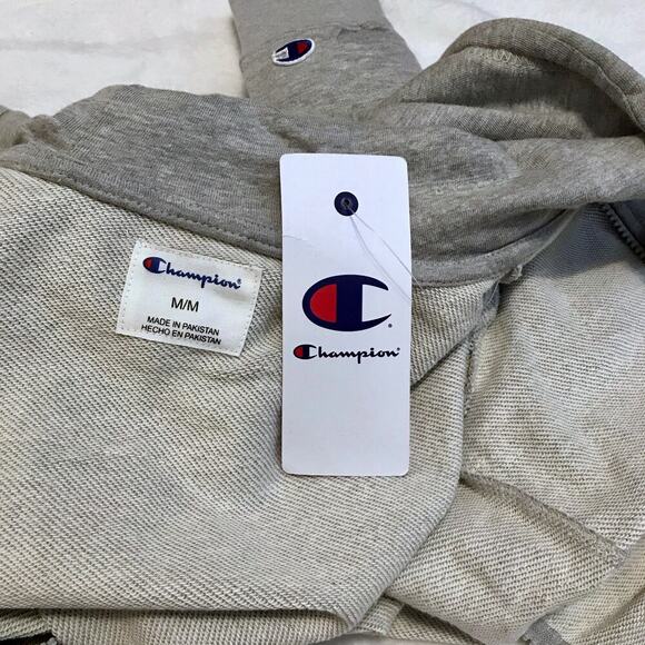 Champion NWT Heather Grey Full Zip Performance Hoodie Men M - Picture 7 of 9